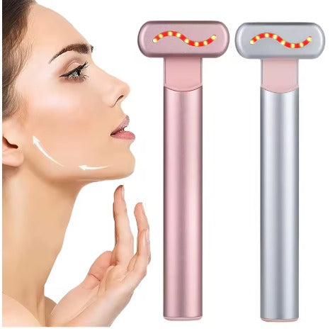 EMS Microcurrent Facial Lifting Device – Red Light Skin Tightening Beauty Tool